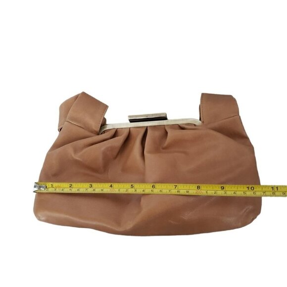 Aldo Y2K Beige Slouchy Ruched Top Shoulder Pouch Mini Bag - Picture 12 of 13